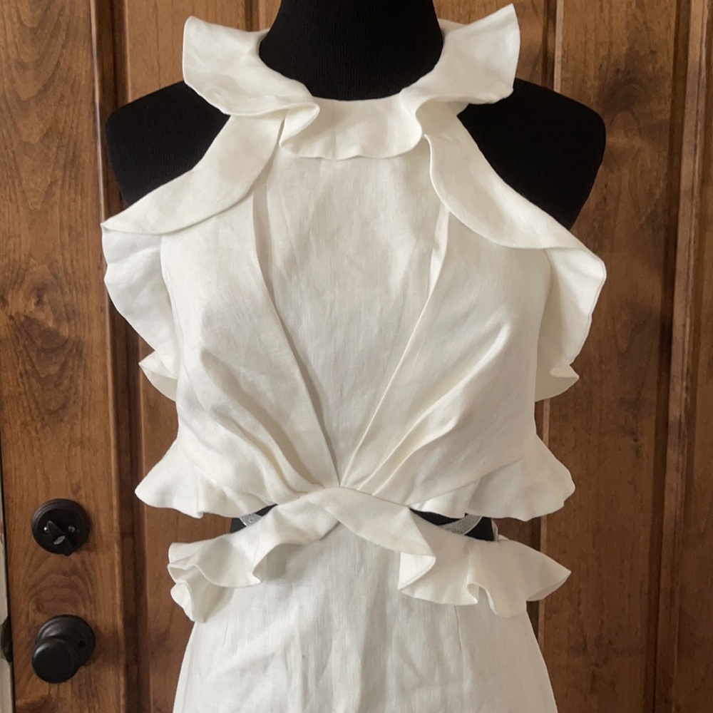 Zimmermann linen lovestruck dress sz 1  small Resort - Picture 5 of 11